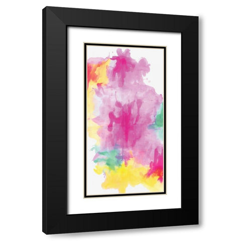 Liquified I Black Modern Wood Framed Art Print with Double Matting by PI Studio