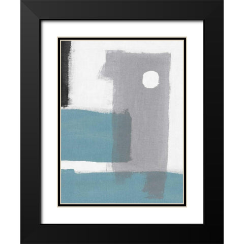 Silence II Black Modern Wood Framed Art Print with Double Matting by PI Studio