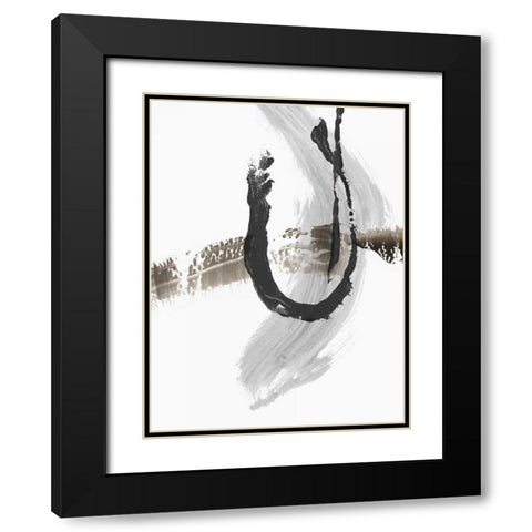 A Loner II Black Modern Wood Framed Art Print with Double Matting by PI Studio