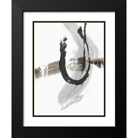 A Loner II Black Modern Wood Framed Art Print with Double Matting by PI Studio