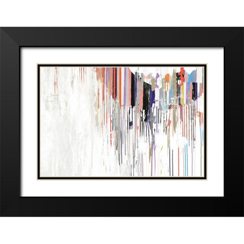 Spectrum Black Modern Wood Framed Art Print with Double Matting by PI Studio