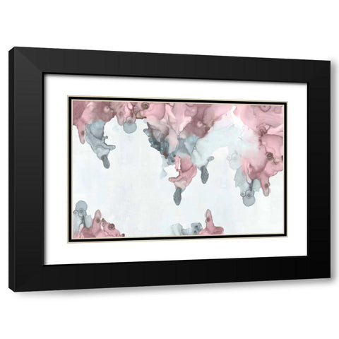 Bubblegum Pink I Black Modern Wood Framed Art Print with Double Matting by PI Studio