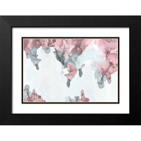 Bubblegum Pink I Black Modern Wood Framed Art Print with Double Matting by PI Studio