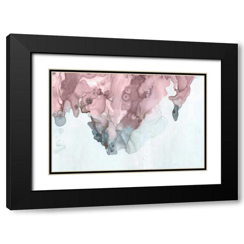 Bubblegum Pink II Black Modern Wood Framed Art Print with Double Matting by PI Studio