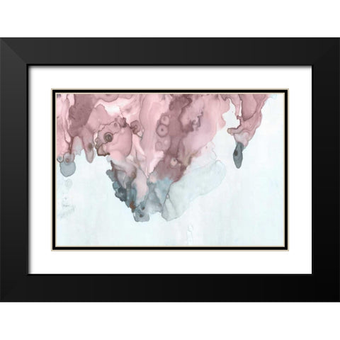 Bubblegum Pink II Black Modern Wood Framed Art Print with Double Matting by PI Studio