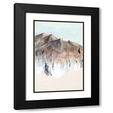 Deserted Mountain I Black Modern Wood Framed Art Print with Double Matting by PI Studio