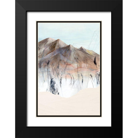 Deserted Mountain I Black Modern Wood Framed Art Print with Double Matting by PI Studio