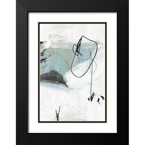 Tied I Black Modern Wood Framed Art Print with Double Matting by PI Studio