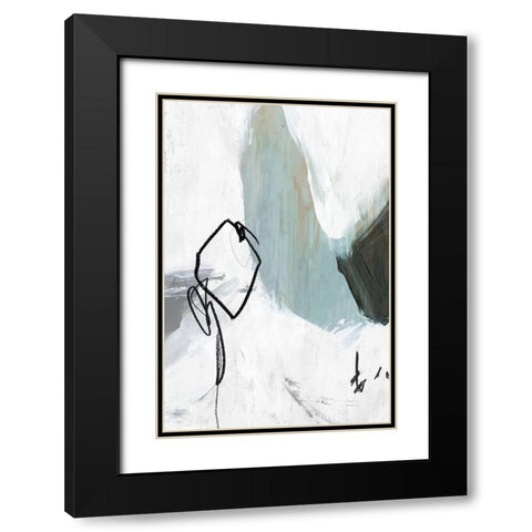 Tied II Black Modern Wood Framed Art Print with Double Matting by PI Studio