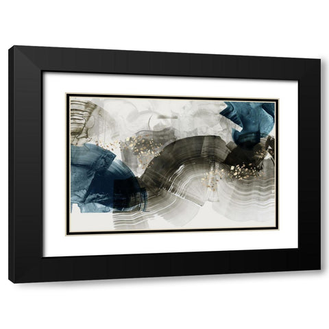 Laced II  Black Modern Wood Framed Art Print with Double Matting by PI Studio