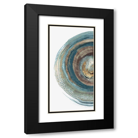 Into the Dark I  Black Modern Wood Framed Art Print with Double Matting by PI Studio