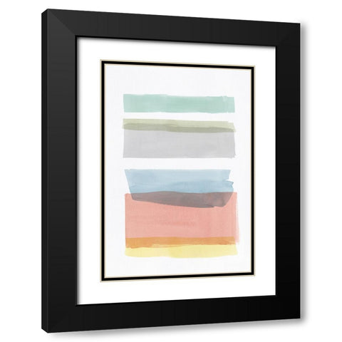 Charming II Black Modern Wood Framed Art Print with Double Matting by PI Studio