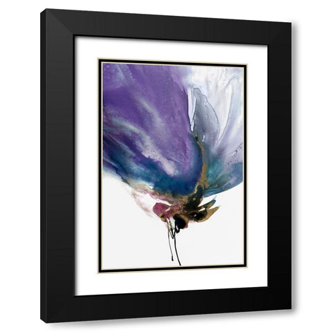 Violaceous IIÂ  Black Modern Wood Framed Art Print with Double Matting by PI Studio