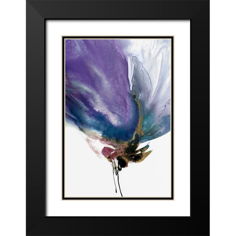 Violaceous IIÂ  Black Modern Wood Framed Art Print with Double Matting by PI Studio