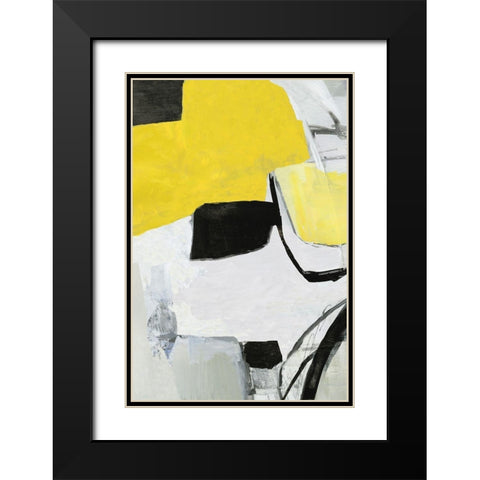 Valiant I  Black Modern Wood Framed Art Print with Double Matting by PI Gallerie
