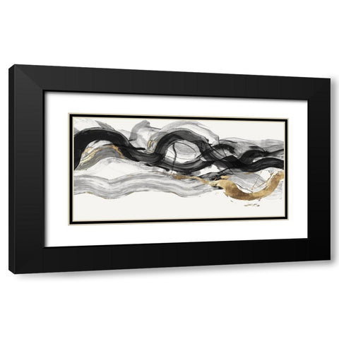 Poised I  Black Modern Wood Framed Art Print with Double Matting by PI Studio