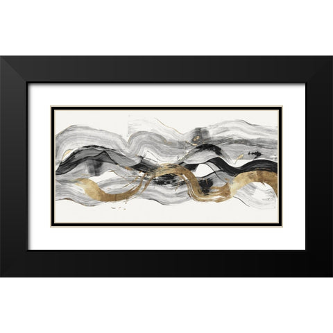 Poised II  Black Modern Wood Framed Art Print with Double Matting by PI Studio