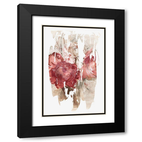 Crimson Lust I  Black Modern Wood Framed Art Print with Double Matting by PI Studio