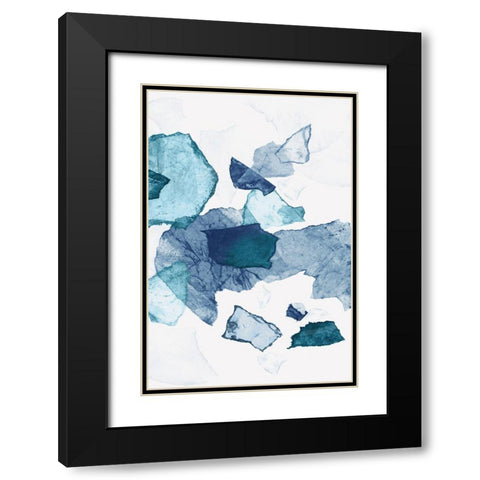 Paper Jewels I  Black Modern Wood Framed Art Print with Double Matting by PI Studio