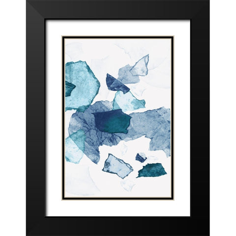 Paper Jewels I  Black Modern Wood Framed Art Print with Double Matting by PI Studio