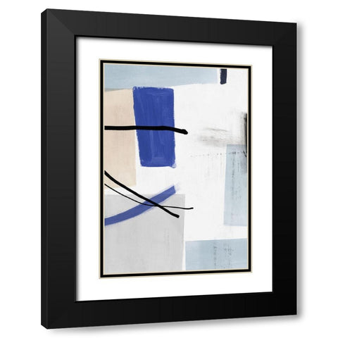 Coherence I Black Modern Wood Framed Art Print with Double Matting by PI Studio