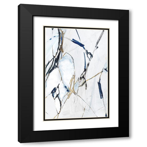 Moonstruck II  Black Modern Wood Framed Art Print with Double Matting by PI Studio