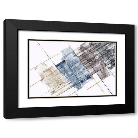 Directive  Black Modern Wood Framed Art Print with Double Matting by PI Studio