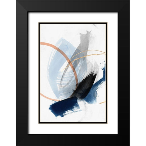 Foreshadow III  Black Modern Wood Framed Art Print with Double Matting by PI Studio