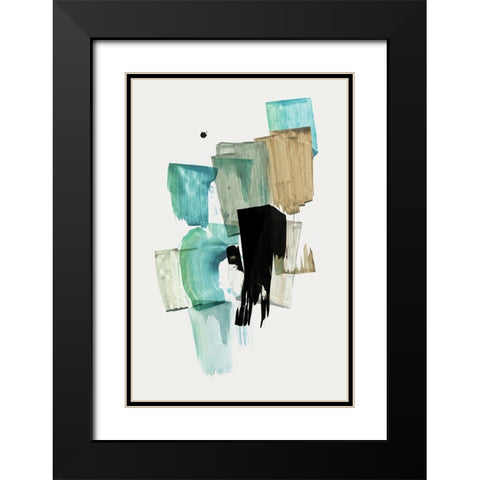 Adaptation II  Black Modern Wood Framed Art Print with Double Matting by PI Studio