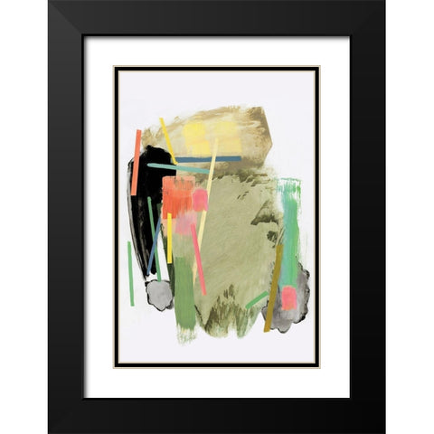 Placebo I  Black Modern Wood Framed Art Print with Double Matting by PI Studio