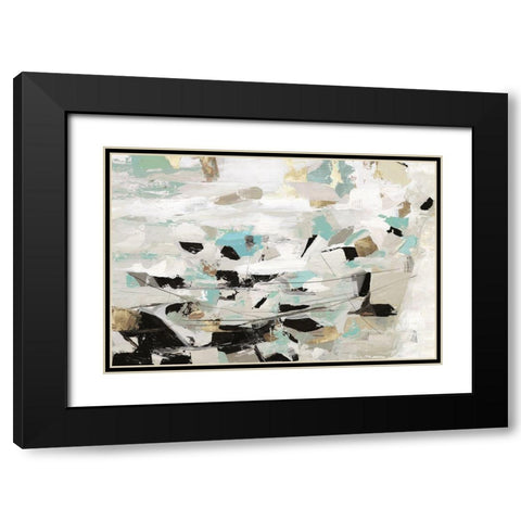 Kindred  Black Modern Wood Framed Art Print with Double Matting by PI Studio