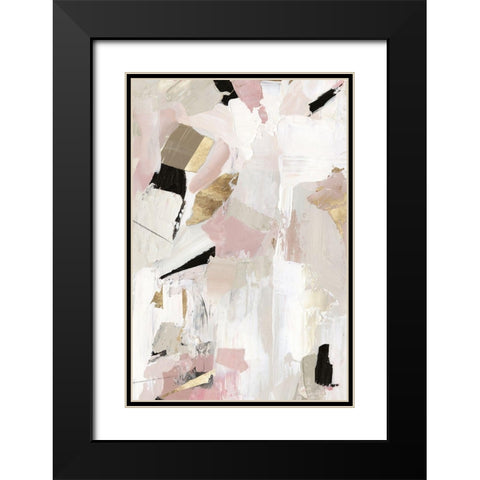 Black Rose Gold I  Black Modern Wood Framed Art Print with Double Matting by PI Studio