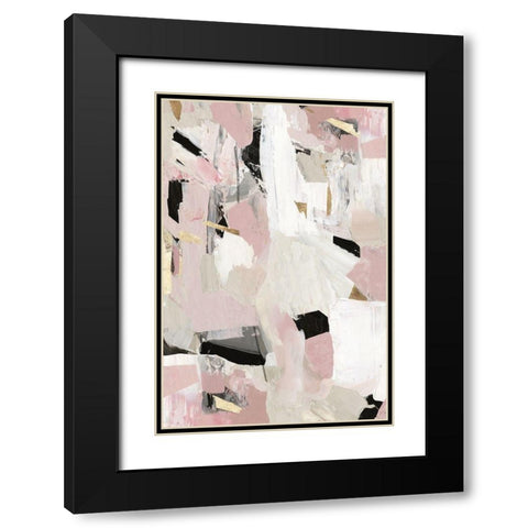 Black Rose Gold II  Black Modern Wood Framed Art Print with Double Matting by PI Studio