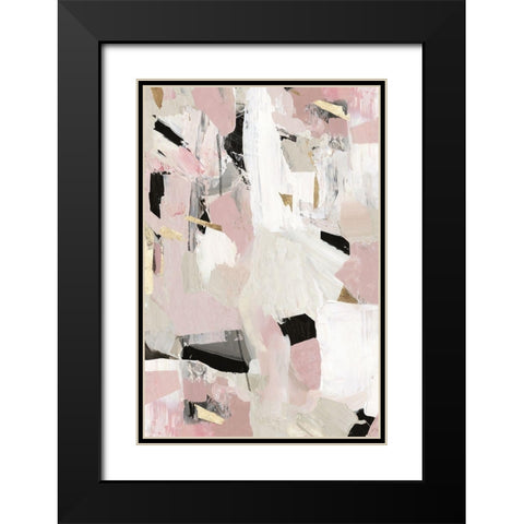 Black Rose Gold II  Black Modern Wood Framed Art Print with Double Matting by PI Studio