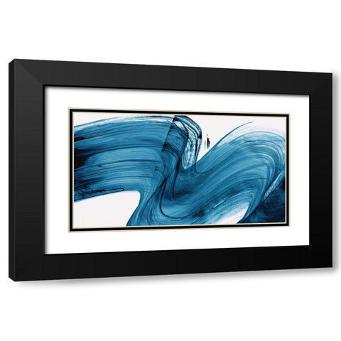 Convolution I Black Modern Wood Framed Art Print with Double Matting by PI Studio