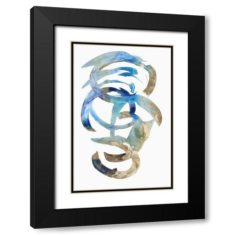 Pristine Answer Black Modern Wood Framed Art Print with Double Matting by PI Studio