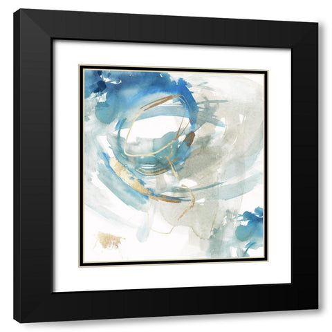 Expansion of Gold II Black Modern Wood Framed Art Print with Double Matting by PI Studio