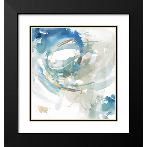 Expansion of Gold II Black Modern Wood Framed Art Print with Double Matting by PI Studio