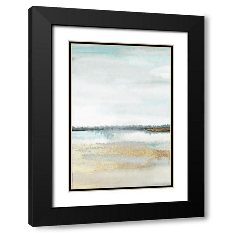 Beautiful Place - Panel 1 Black Modern Wood Framed Art Print with Double Matting by PI Studio