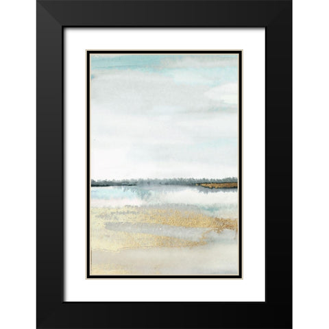 Beautiful Place - Panel 1 Black Modern Wood Framed Art Print with Double Matting by PI Studio