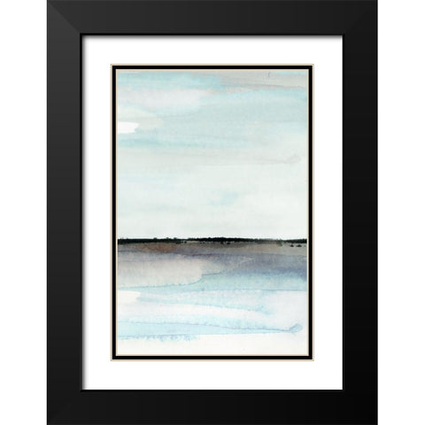 Beautiful Place - Panel 5 Black Modern Wood Framed Art Print with Double Matting by PI Studio