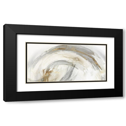 Circle of Life II Black Modern Wood Framed Art Print with Double Matting by PI Studio