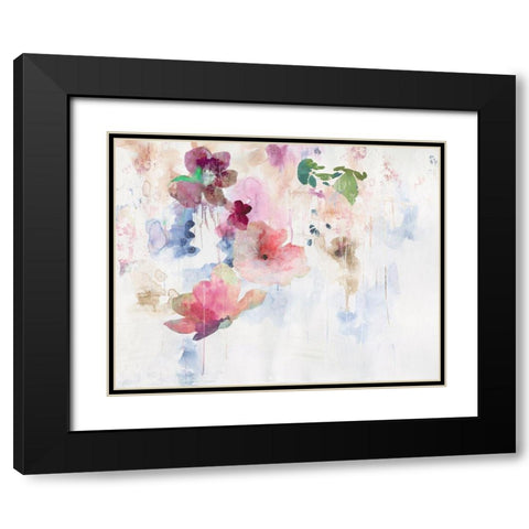 Glowing Grace Black Modern Wood Framed Art Print with Double Matting by PI Studio