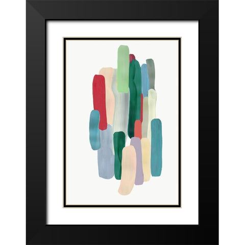 Smooth Compound Black Modern Wood Framed Art Print with Double Matting by PI Studio