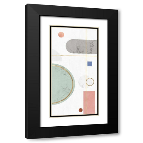 Complementary Forms I Black Modern Wood Framed Art Print with Double Matting by PI Studio