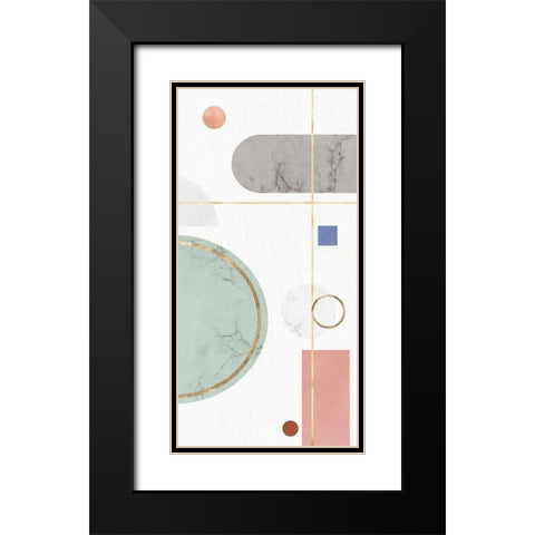 Complementary Forms I Black Modern Wood Framed Art Print with Double Matting by PI Studio