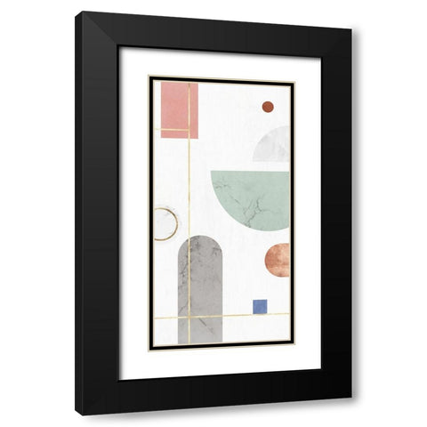 Complementary Forms II Black Modern Wood Framed Art Print with Double Matting by PI Studio