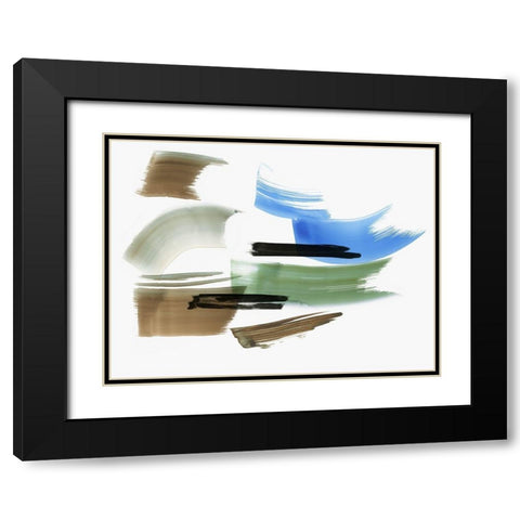 Emanation I Black Modern Wood Framed Art Print with Double Matting by PI Studio