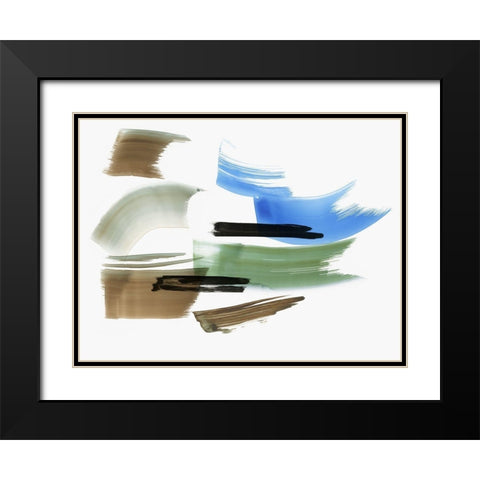 Emanation I Black Modern Wood Framed Art Print with Double Matting by PI Studio