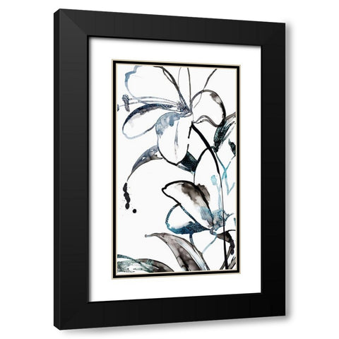 Wild Lily I Black Modern Wood Framed Art Print with Double Matting by PI Studio